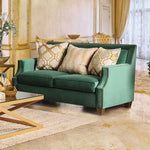 Verdante Emerald Green Microfiber Loveseat