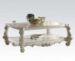 Versailles 3-Pc Bone White Wood Coffee Table Set