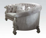 Versailles 4-Pc Ivory Velvet/Bone White Sofa Set (Oversized)