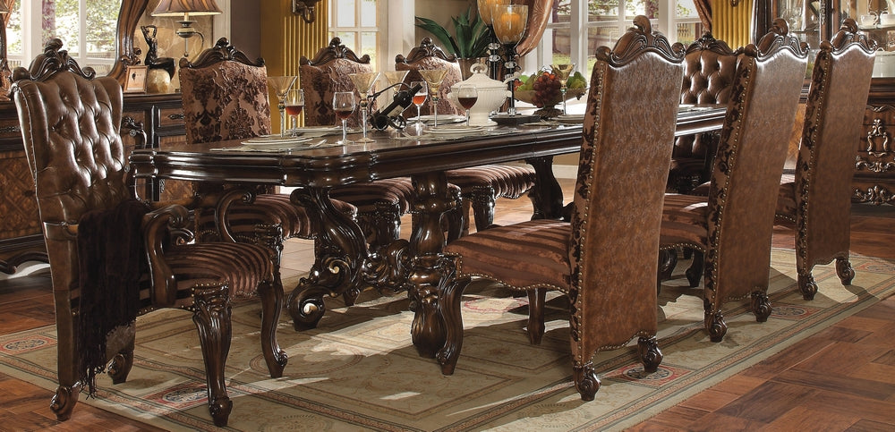 Versailles Cherry Oak Wood Extendable Dining Table