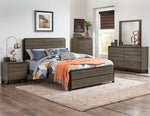 Vestavia Modern 2-Drawer Gray Finish Nightstand