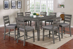 Viana 2 Gray/Light Gray Counter Height Chairs
