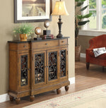 Vidi Oak Wood Console Table with 3 Drawers & 4 Doors