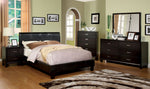 Villa Park Espresso Leatherette King Bed