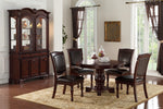 Viola 2 Brown Faux Leather/Wood Side Chairs