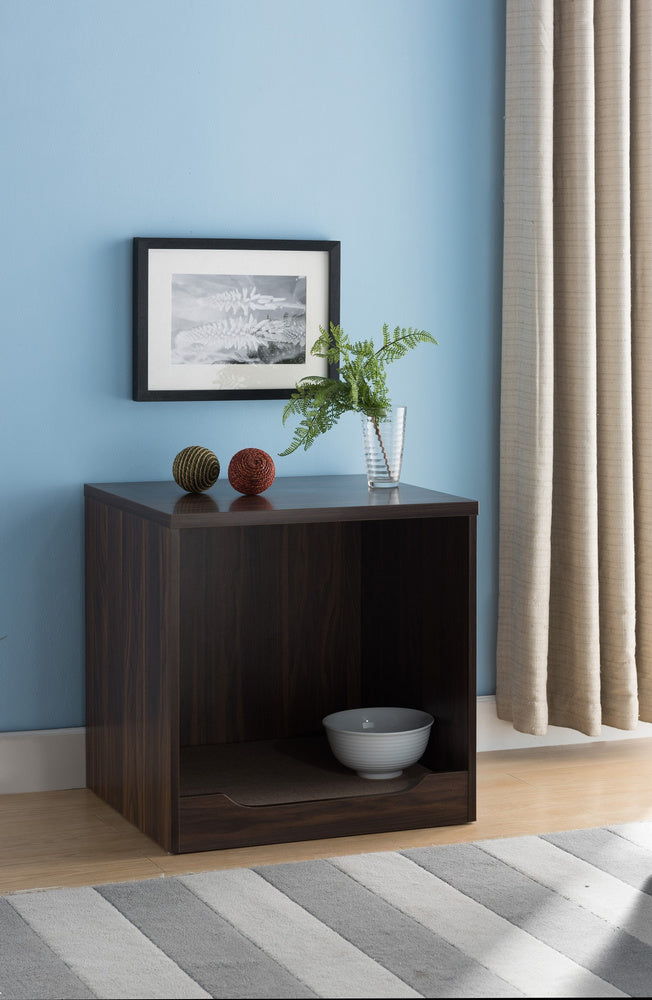 Viola Dark Walnut Wood Pet End Table