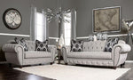 Viviana Gray Fabric Loveseat