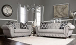 Viviana Gray Fabric Sofa (Oversized)