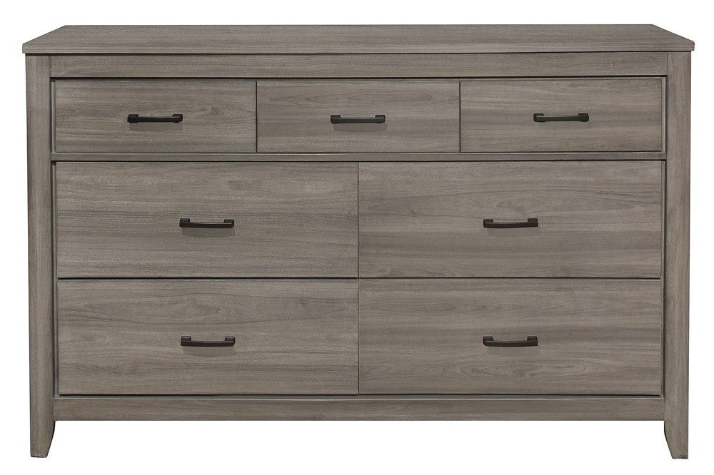 Waldorf Gray Wood 7-Drawer Dresser