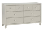 Wellsummer Gray Wood 6-Drawer Dresser