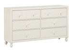 Wellsummer White Wood 6-Drawer Dresser