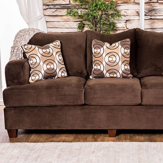 Wessington Chocolate Fabric Sofa (Oversized)