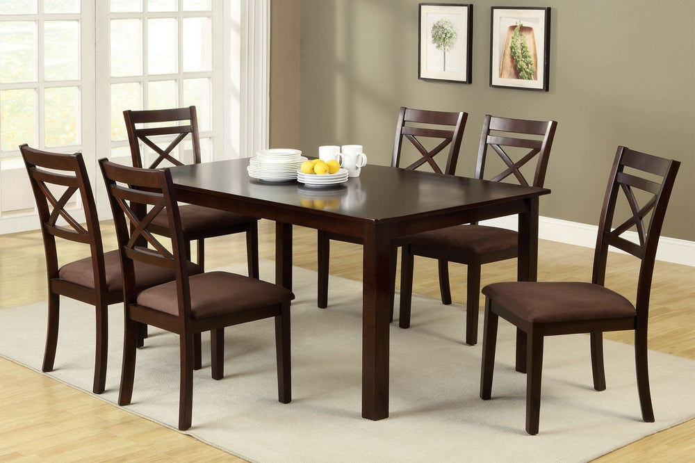 Weston 7-Pc Espresso Dining Table Set