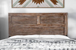 Wynton Weathered Light Oak Wood King Bed