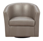 Yadira Champagne Leatherette Upholstered Chair