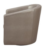 Yadira Champagne Leatherette Upholstered Chair