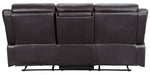 Yerba Dark Brown Manual Recliner Sofa