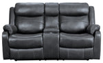 Yerba Dark Gray Manual Recliner Loveseat