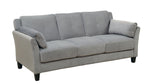 Ysabel Warm Gray Flannelette Fabric Sofa