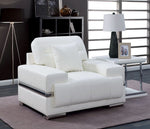 Zibak White Breathable Leatherette Chair