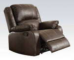 Zuriel 3-Pc Brown PU Leather Manual Recliner Sofa Set