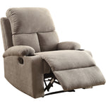 Rosia Gray Linen Manual Recliner