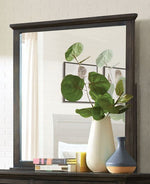 Alaina Walnut Wood Frame Dresser Mirror