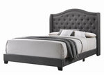 Sonoma Grey Fabric Upholstered Queen Panel Bed