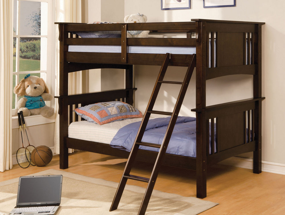 Spring Creek Dark Walnut Twin/Twin Bunk Bed