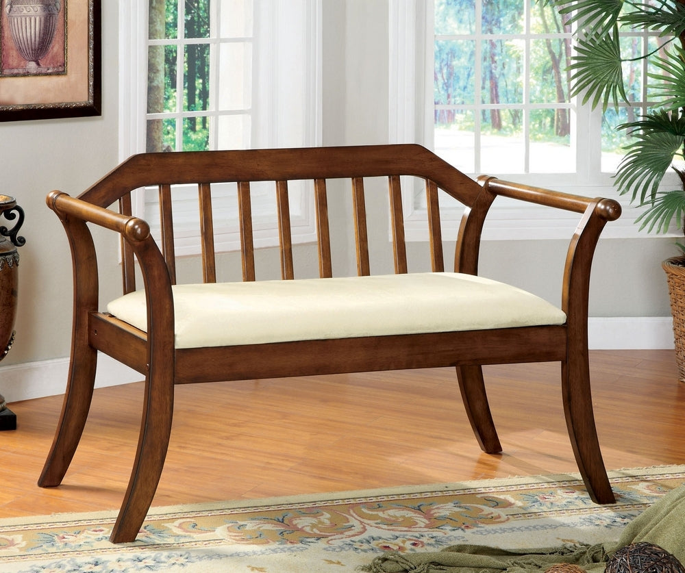 Derby Dark Oak/Ivory Cottage Bench