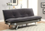 Gallagher Contemporary Gray Futon Sofa