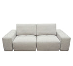 Jazz Light Brown Fabric Loveseat