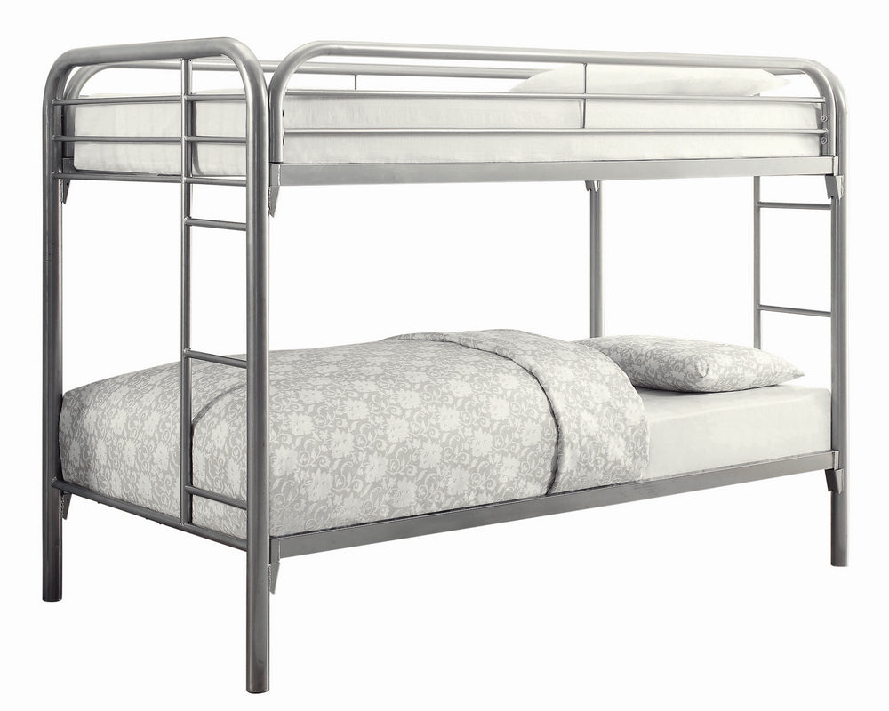 Morgan Silver Metal Twin/Twin Bunk Bed