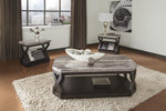 Radilyn 3-Pc Grayish Brown Wood Coffee Table Set