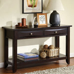 Baldwin Espresso Wood Sofa Table