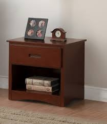 Rowe Dark Cherry Wood Nightstand