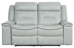 Darwan Light Gray Manual Recliner Loveseat