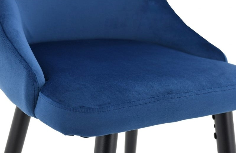 Radmila 2 Blue Velvet Counter Height Chairs
