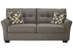 Tibbee Slate Fabric 2-Seat Sofa