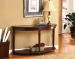 Granvia Dark Cherry Wood/Glass Sofa Table