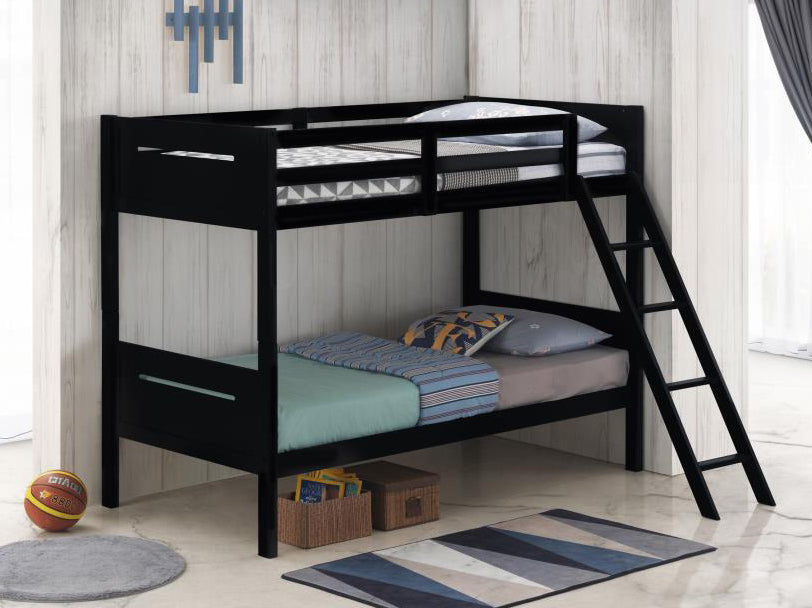 Littleton Black Wood Twin/Twin Bunk Bed