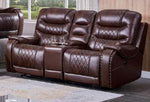 Lesley Cherry Power Recliner Loveseat