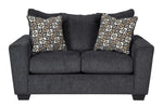 Wixon Slate Fabric Loveseat