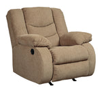 Tulen Mocha Chenille Manual Rocker Recliner