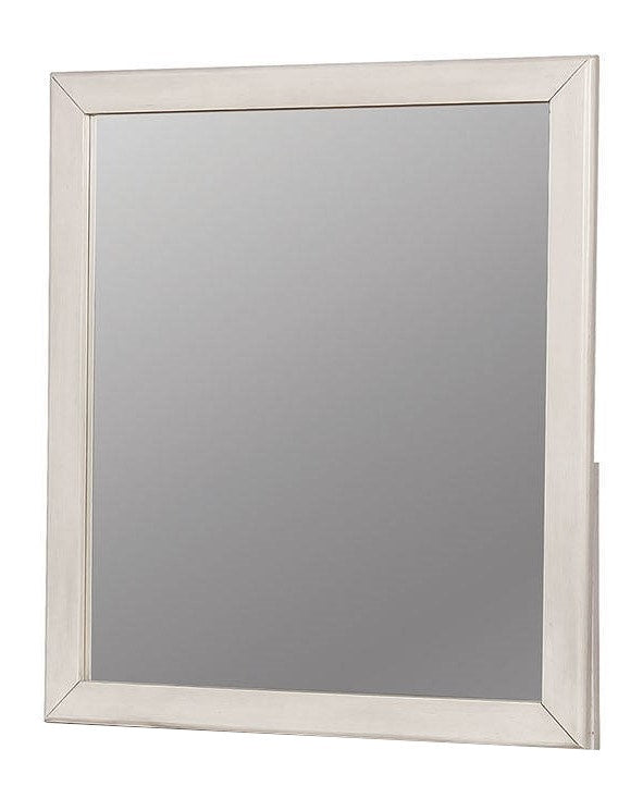 Brogan Antique White Wood/Glass Dresser Mirror