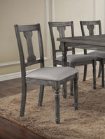 Demi 2 Taupe Fabric/Wood Side Chairs