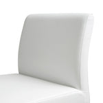 Denmark 2 White Vegan Leather/Steel Bar Stools