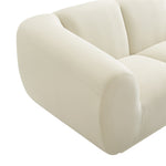 Emmet Cream Velvet Sofa (Oversized)