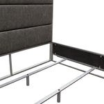 Empire Weathered Grey Leatherette King Bed