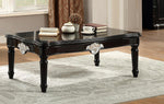 Ernestine Black Wood Rectangular Coffee Table